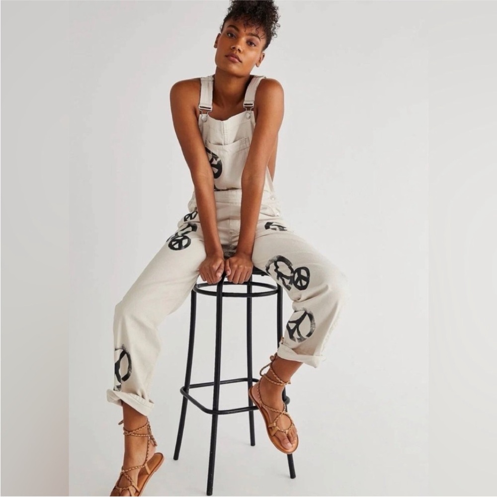 We The Free Ziggy Peace Sign overalls